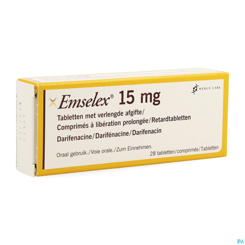 Emselex liberation prolongee comp 28 x 15,0mg
