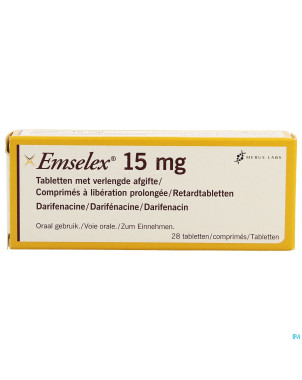 Emselex liberation prolongee comp 28 x 15,0mg