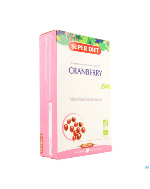 Superdiet canneberge bio conf.urinair amp 20x15ml