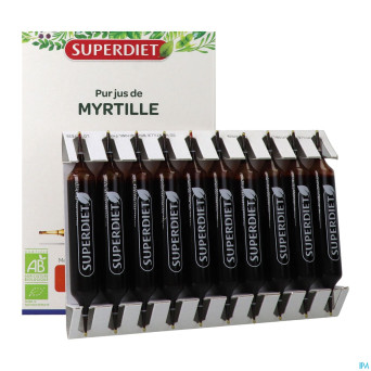 Superdiet myrtille bio    amp 20x15ml