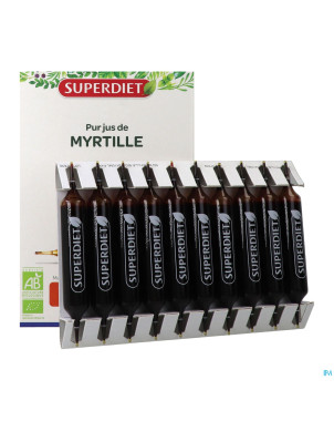 Superdiet myrtille bio    amp 20x15ml