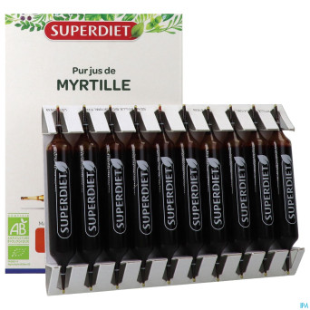 Superdiet myrtille bio    amp 20x15ml
