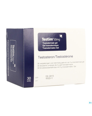Testim 50mg gel transderm. tube 30 x 5g