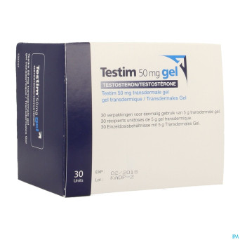 Testim 50mg gel transderm. tube 30 x 5g