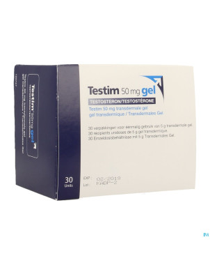 Testim 50mg gel transderm. tube 30 x 5g