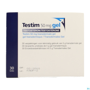 Testim 50mg gel transderm. tube 30 x 5g