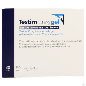 Testim 50mg gel transderm. tube 30 x 5g