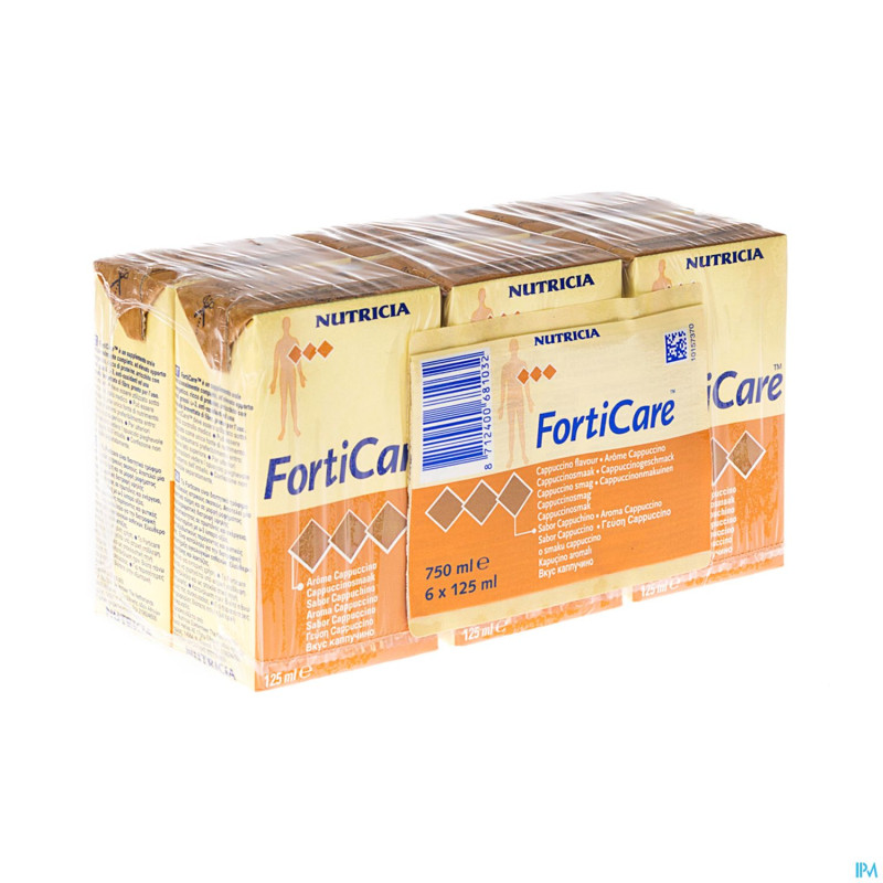 Forticare drink cappuccino tetra 6x125ml