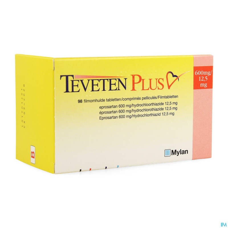Teveten plus 600 comp 98 x 600 mg/12,5 mg