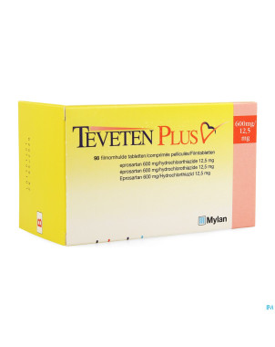 Teveten plus 600 comp 98 x 600 mg/12,5 mg