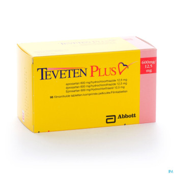 Teveten plus 600 comp 98 x 600 mg/12,5 mg