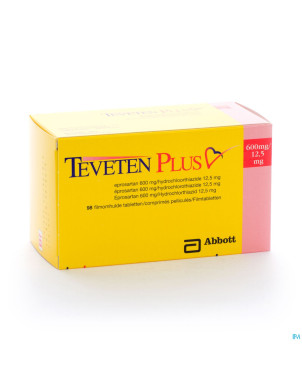 Teveten plus 600 comp 98 x 600 mg/12,5 mg