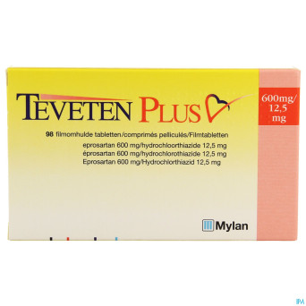 Teveten plus 600 comp 98 x 600 mg/12,5 mg