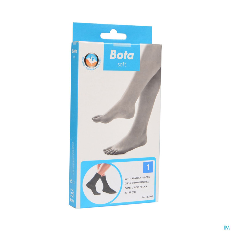 Bota soft 3 classique + eponge noir  35-38