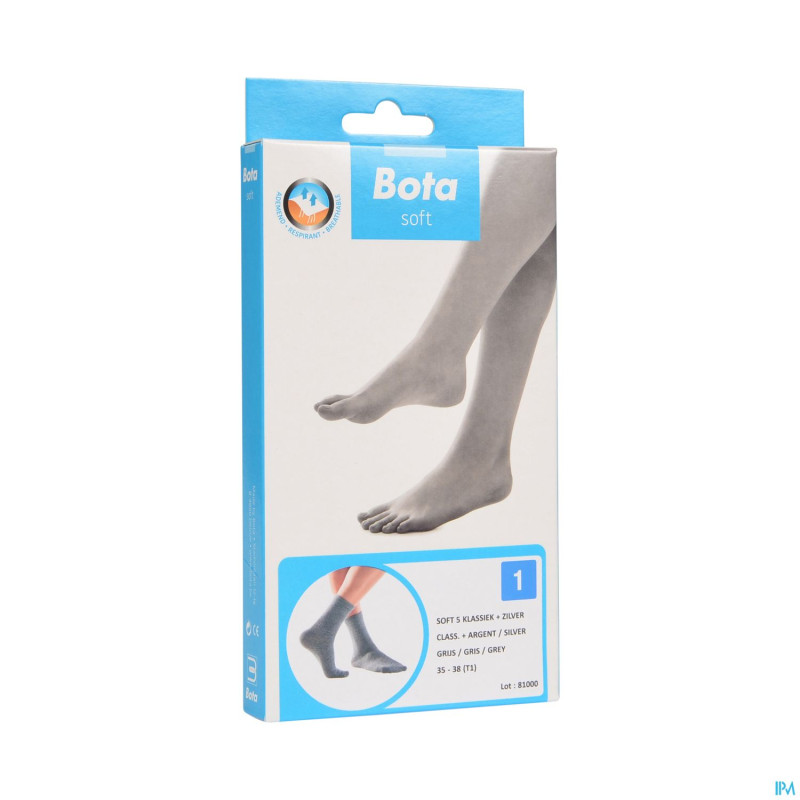 Bota soft 5 classique + argent gris  35-38