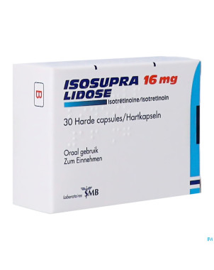 Isosupra lidose caps 30 x 16 mg