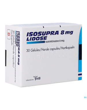 Isosupra lidose caps 30 x  8 mg