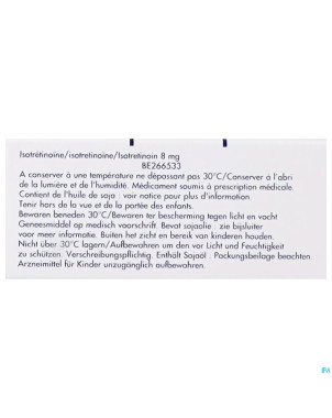 Isosupra lidose caps 30 x  8 mg