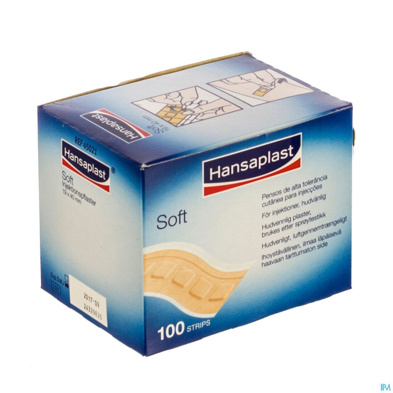 Hansaplast soft pans indiv. strips    100 4502100