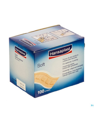 Hansaplast soft pans indiv. strips    100 4502100