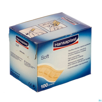 Hansaplast soft pans indiv. strips    100 4502100