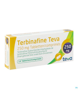 Terbinafine teva comp 14 x 250 mg