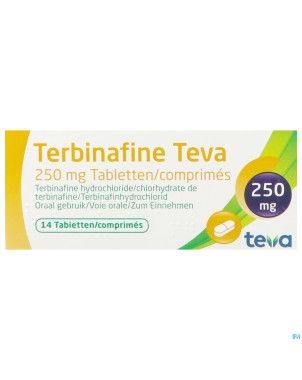 Terbinafine teva comp 14 x 250 mg