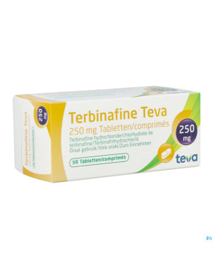 Terbinafine teva comp 56 x 250 mg