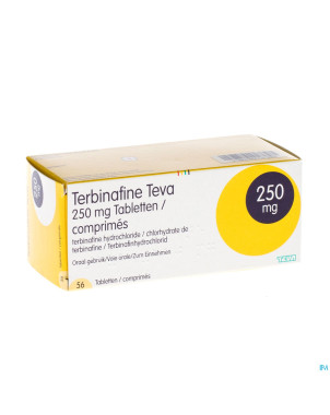 Terbinafine teva comp 56 x 250 mg