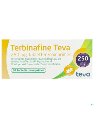 Terbinafine teva comp 56 x 250 mg