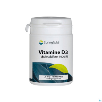 Vitamine d3 springfield 1000e caps 120