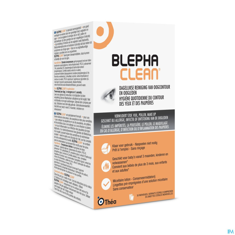 Blephaclean lingette nettoyante impreg.paupiere 20