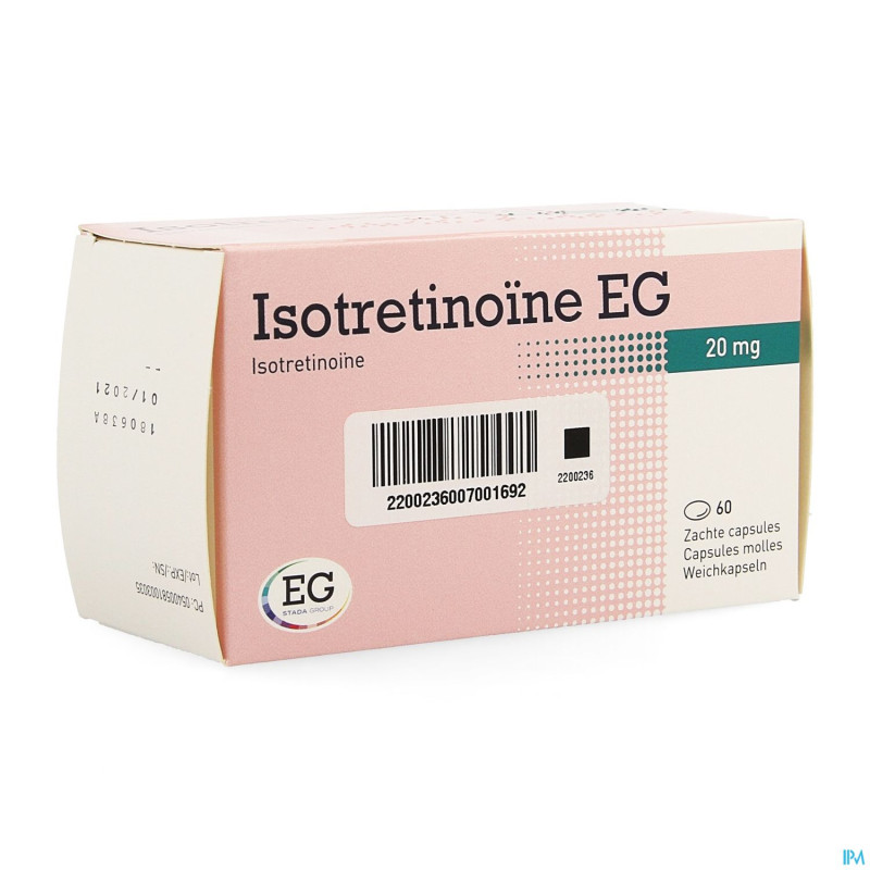 Isotretinoine eg 20 mg caps 60 x 20 mg