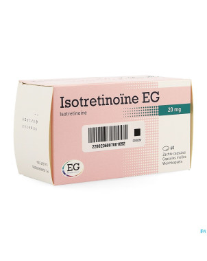 Isotretinoine eg 20 mg caps 60 x 20 mg