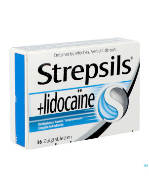 Strepsils + lidocaine    past 36