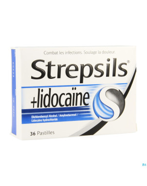 Strepsils + lidocaine    past 36
