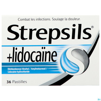 Strepsils + lidocaine    past 36