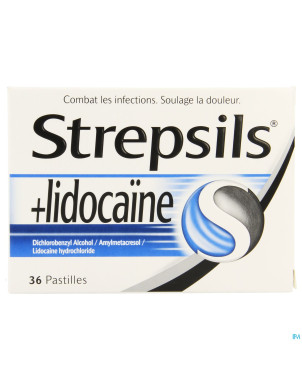 Strepsils + lidocaine    past 36
