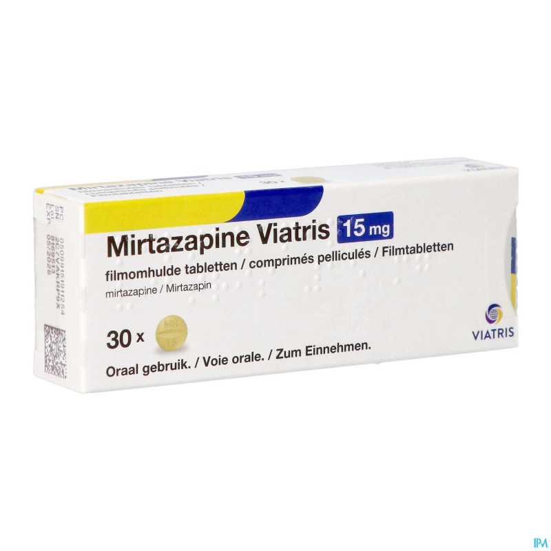 Mirtazapine viatris 15mg comp 30