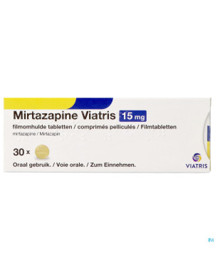 Mirtazapine viatris 15mg comp 30