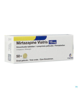 Mirtazapine viatris 15mg comp 50