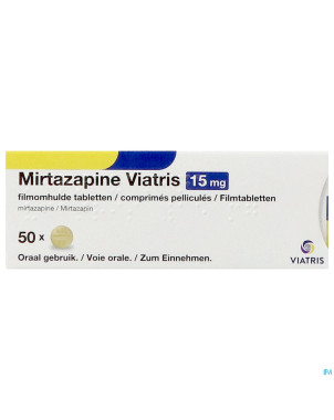 Mirtazapine viatris 15mg comp 50