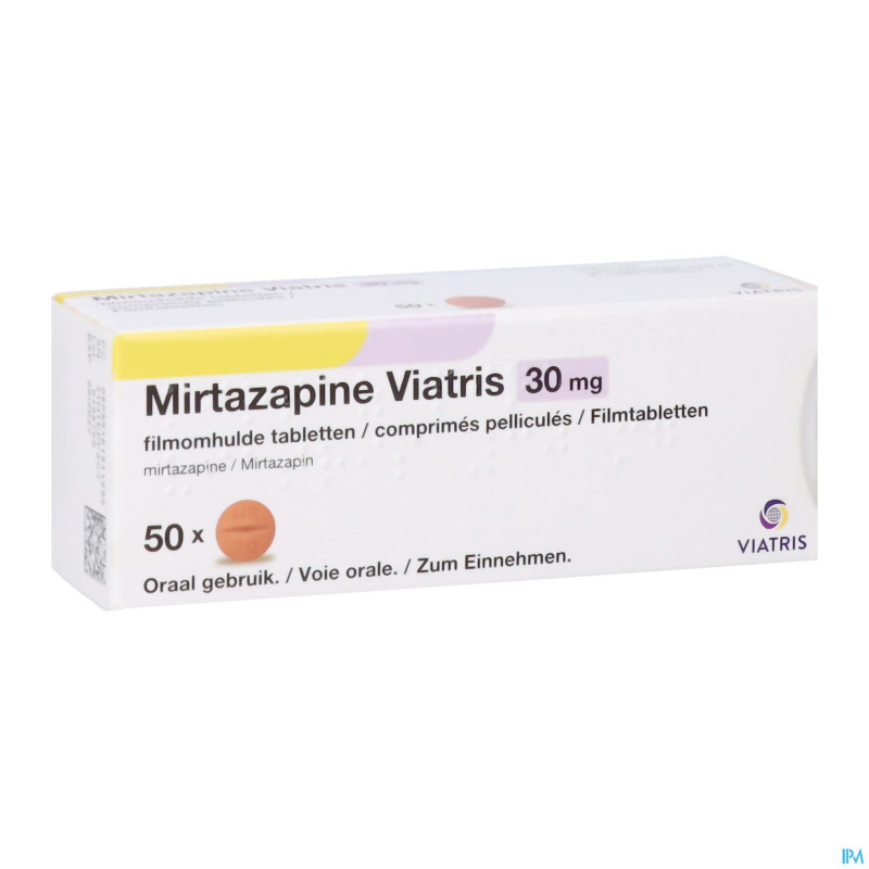 Mirtazapine viatris 30mg comp 50