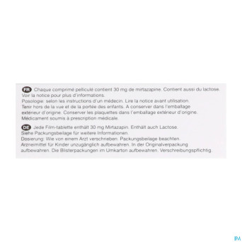 Mirtazapine viatris 30mg comp 50