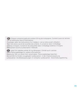 Mirtazapine viatris 30mg comp 50