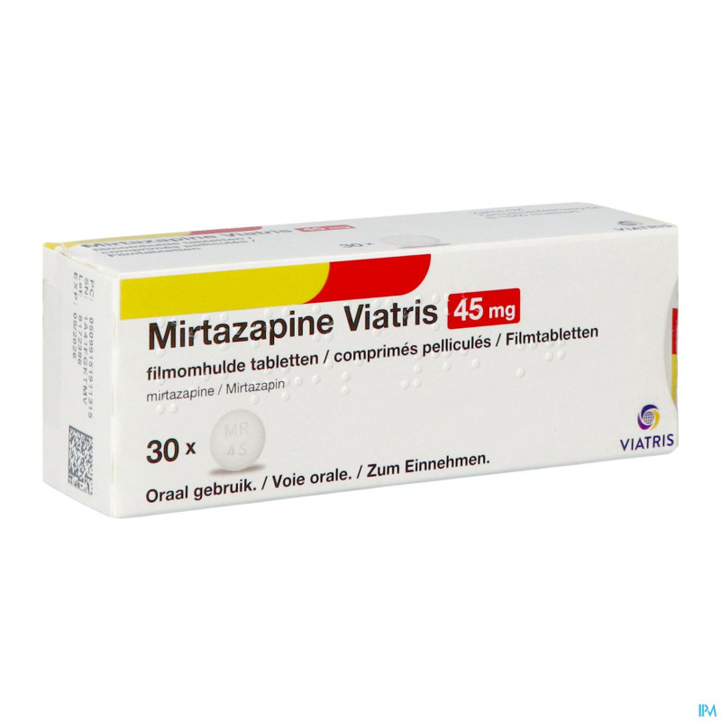 Mirtazapine viatris 45mg comp 30