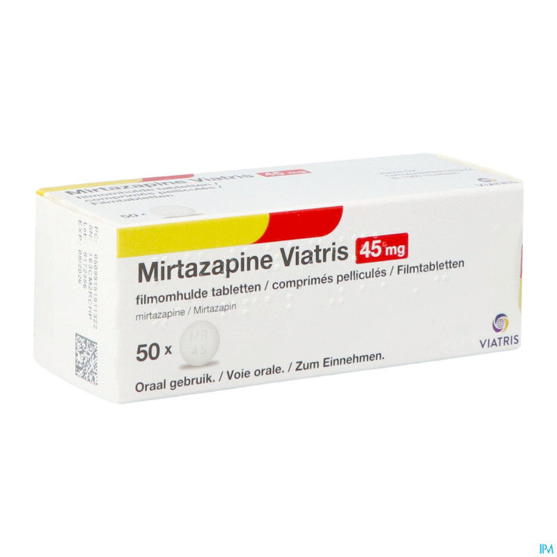 Mirtazapine viatris 45mg comp 50