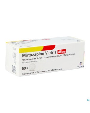Mirtazapine viatris 45mg comp 50