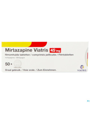 Mirtazapine viatris 45mg comp 50