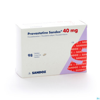 Pravastatine sandoz 40 mg tabl 98